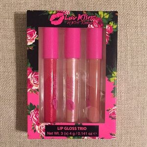 Betsey Johnson Makeup Betsey Johnson Lip Gloss Trio Poshmark
